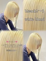 ベレーザ 渋谷(BELEZA) 17522全頭ブリーチダブルカラーレイヤーショート金髪ブロンド