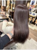 艶髪チェリーブラウンストレート