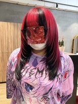 リリー バイ アオ(Lilly by AO)&nbsp;【1ブリーチ】赤と黒のデザインカラー×レイヤーカット