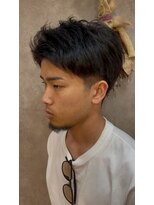 パーミル ヘア クマモト(permille ‰ hair Kumamoto) 毛流れパーマ×メンズショート