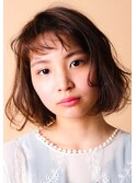 毛先までするんとなめらかな好感ボブ