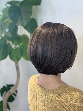 シェル 吉祥寺(shell) 艶髪ベージュ☆ミニボブスタイル