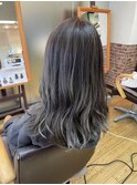グラデハイライトアッシュグレイ