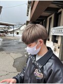 パープルベージュ ショートマッシュ