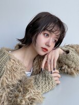 フィーリーカラー 大阪梅田店(feery color)&nbsp;オリーブベージュショートミニボブグレージュブリーチレイヤー