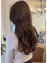 アミュレ(Amule)&nbsp;大人ガーリー美髪ミルクチョコレートロング30代40代梅ヶ丘美容室