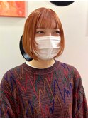 ダブルカラーオレンジベージュカラーケアブリーチ韓国ハイトーン