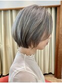 20代30代40代大人ショートグレージュバレイヤージュ