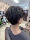 大人ショート/暗髪