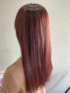 アジールヘア 所沢プロペ通り店(agir hair) ピンクブラウンベージュ美髪エアリーロングブリーチ練馬所沢