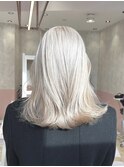 ブリーチ履歴2～3回必須/ホワイト/シルバーカラー/ハイトーン