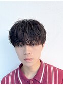 シャドウパーマ  メンズマッシュ 刈り上げ