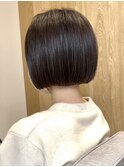 新宿 大人可愛い 20代30代40代 丸みショート 切りっぱなしボブ