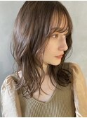 【PARK】ミディアムレイヤー×ラベンダーベージュ