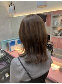 ウェーブミディアムメルティカラー×レイヤーカット韓国[北千住]