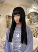 ○黒髪ロング×ひめカット○