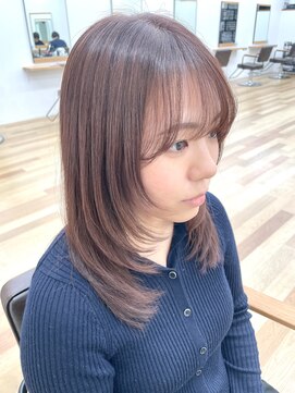 グランルッソ 広島本通(GRAN LUSSO) レイヤー×ピンクベージュ