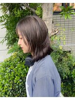 透ける暗髪！グレージュ○