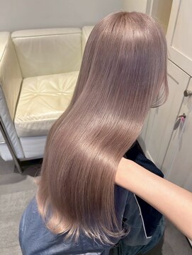 ベレーザ 渋谷(BELEZA) 13144艶髪ホワイトブロンド髪質改善ミルクティーベージュロング