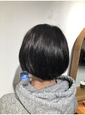 まとまるグラボブ/髪質改善/透明感カラー/小顔カット/30代/40代