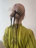 サラビューティーサイト 九大学研都市店(SARA Beauty Sight)&nbsp;お呼ばれヘア/カチモリ/タイトアレンジ/リボンアレンジ/結婚式