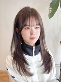 小顔可愛いレイヤーカット×アッシュカラー10代20代30代