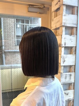 グランデュール 静岡駅前店(GRANDEUR) 縮毛矯正×切りっぱなし