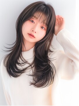 ラベストクズハ(LOVEST KUZUHA) ロングレイヤー/レイヤーカット/韓国風ヘア/ハッシュカット
