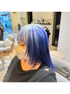 スタッフ(STUFF) ホワイト×ブルー