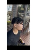 スキンフェード+パーマ