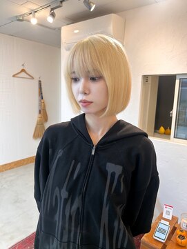 スタンウッド(STAN WOOD) 抜きっぱなし/ブロンド/ハイトーンボブ【千葉駅】