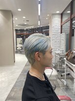 アース 福岡天神赤坂店(HAIR & MAKE EARTH) メンズ/ウルフ/ブリーチカラー/20代/メンズカット