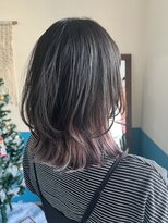 キキヘアメイク(kiki hair make)&nbsp;インナーカラー☆スモーキーピンク