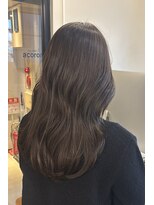 アコロン(acoron) 艶髪ミディアムレイヤー/モーヴベージュ