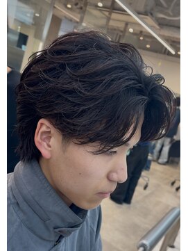 フィフスパーク(fifth PARK) 渋谷フェザーパーマfifthセンターパートmen'sメンズパーマ微分け