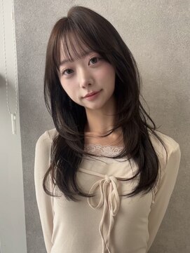 ミレバイジェニー (mirae by geny) ハッシュカットロング　レイヤーs