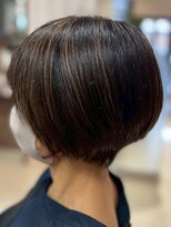 ヘアークリアー 春日部&nbsp;ミセス 白髪ぼかし ハイライト 大人ハイライト ダークブラウン