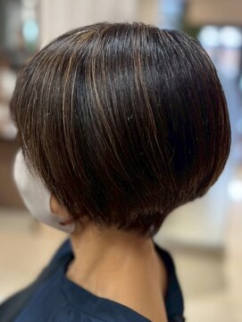 ヘアークリアー 春日部 ミセス 白髪ぼかし ハイライト 大人ハイライト ダークブラウン