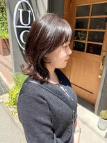 ウィーク 梅田(UiiC)&nbsp;くびれレイヤー◎顔まわりカット◎ミディアム/uiicumeda白井舞美