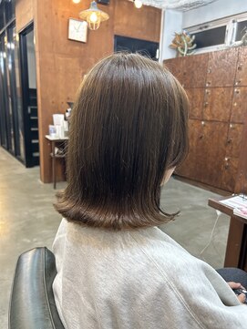 ヘアメイク デザート(HAIR MAKE DESART) 【佐藤洋一】きりっぱなしボブ×インナーカラー