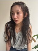 透明感グレージュ