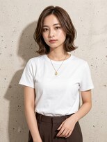 ズール 稲田堤店(ZU LU)&nbsp;外ハネくびれボブ×艶ブラウン