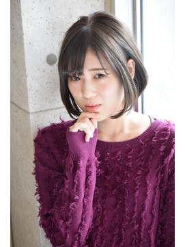 ヘアーサロン クレア(Hair salon Crea) 【Crea】耳かけ大人ボブ×グレーアッシュカラー