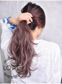 LOWE池谷 外国人風ハイライト×ロゼピンクのカジュアルアレンジ