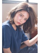 エルクバイコットン(elk by Cotton)&nbsp;【elk by cotton平塚】かきあげバング/ロブ/グレージュ