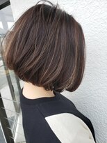 ヘアデザイン アンジェロ(Hair Design Angelo) ハイライトグレージュボブ♪