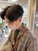 バイフィフス 原宿/表参道(by fifth)&nbsp;ナチュラルセンターパート/ニュアンスパーマ/ツーブロ刈り上げ