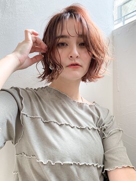 クラン 六甲道(Chlan) ニュアンスパーマボブ×アプリコットブラウン