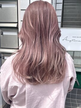 エニタイム(Anytime) ブリーチ必須 ピンクベージュカラー