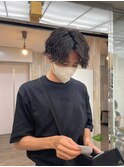 【HIKARU】@hikaru_cut 黒髪メンズパーマメンズカット